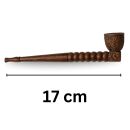 Activated Charcoal Filter Pipe 17 cm Ebony – Set of 7