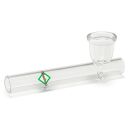 Glas Pfeife 10 cm - Mit Leaf 6-teiliges Set