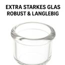 Glas Pfeife 10 cm - Mit Leaf 6-teiliges Set