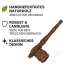 Wooden Pipe 10 cm Brown – Set of 6