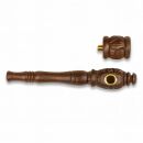Wooden Pipe 10 cm Brown – Set of 6
