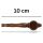 Wooden Pipe 10 cm Brown – Set of 6