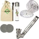 Metall-Pfeife Schräg 9 cm Edle Weiß –...