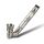 Metal Pipe Angled 9 cm Elegant White – Set of 6