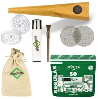 Aktivkohlefilter Pfeife Hellbraun 7-teiliges Set