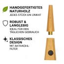 Aktivkohlefilter Pfeife Hellbraun 7-teiliges Set
