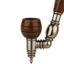Gandalf Pipe Wooden Pipe Metal Pipe Brown 35 cm