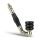 Holz-Metall-Pfeife Schräg 10 cm Schwarz – 6-teiliges Set