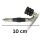 Holz-Metall-Pfeife Schräg 10 cm Schwarz – 6-teiliges Set