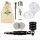 Holz-Metall-Pfeife 10 cm Schwarz – 6er Set