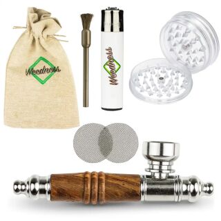 Wood-Metal Pipe 10 cm with Kawumme Effect – Set of 6