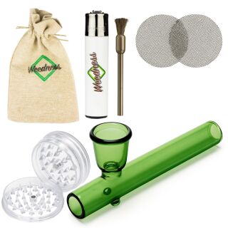 Glass Pipe Kawumm Green – Set of 6