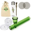 Glass Pipe Kawumm Green – Set of 6