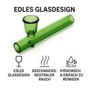 Glass Pipe Kawumm Green – Set of 6