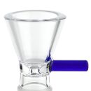 Bong Glas Steck-Kopf Blau 18,8 mm Schliff – 4er Set