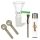 Bong Glas Steck-Kopf Grün 18,8 mm Schliff – 4er Set