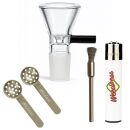 Glass Bowl Black 18.8 mm Joint - 4 Pack