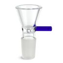Bong Glas Steck-Kopf Blau 18,8 mm Schliff – 3er Set