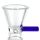 Bong Glas Steck-Kopf Blau 18,8 mm Schliff – 3er Set