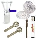 Bong Glas Steck-Kopf Blau 18,8 mm Schliff – 5er Set