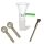 Bong Glas Steck-Kopf Grün 18,8 mm Schliff – 3er Set