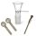 Bong Glas Steck-Kopf Klar 18,8 mm Schliff – 3er Set