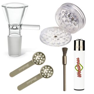 Bong Glas Steck-Kopf Klar 18,8 mm Schliff – 5er Set