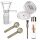 Bong Glas Steck-Kopf Klar 18,8 mm Schliff – 5er Set