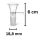Bong Glas Steck-Kopf Klar 18,8 mm Schliff – 5er Set
