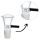 Bong Glas Steck-Kopf schwarz 18,8 mm Schliff 3-teiliges Set