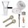 Bong Glas Steck-Kopf Schwarz 18,8 mm Schliff – 5er Set