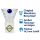 Bong Glas Kopf 14,5 mm Schliff 3-Etagen – 5-teiliges Set