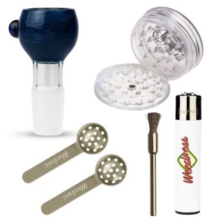 Bong Glas Kopf Heavy Blau 18,8 mm Schliff – 5er Set