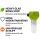Bong Glas Kopf Heavy Grün 18,8 mm Schliff – 5er Set