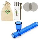 Weedness Glas-Pfeife Kawumm Blau 10 cm – 5-teiliges...