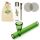 Weedness Glas-Pfeife Kawumm Grün 10 cm – 5-teiliges Set