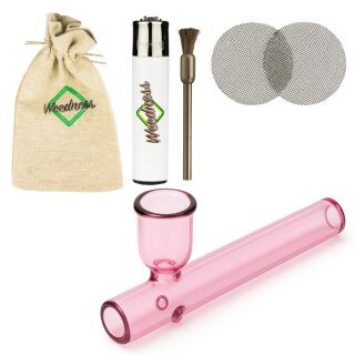 Weedness Glas-Pfeife Kawumm Schwarz 10 cm – 5-teiliges Set