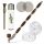 Gandalf Pfeife in Braun 35 cm 5-teiliges Set
