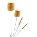 Bong Bürsten Set - 4 Stück mit Wollkopf