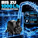 Umwälzpumpe 1000 Liter/Stunde – Starke Tauchpumpe für Hydroponik & Grow-Systeme