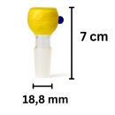 Heavy Yellow Glass Bong Bowl 18.8 mm Joint
