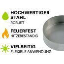 Deckel für Metall Rohr 125 mm