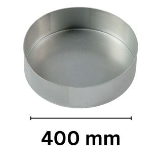 Deckel für Metall Rohr 400 mm