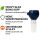 Bong Glas Kopf Heavy Blau 18,8 mm Schliff 3-teiliges Set