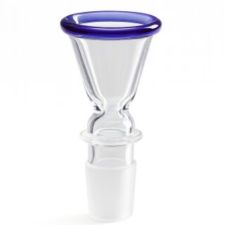Glass Bowl 18.8 mm with Blue Rim