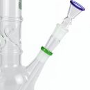 Bong Glas Kopf 18,8 mm mit Blauem Rand