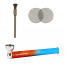 Color Grad Glass Pipe Rubber 3-teiliges Set