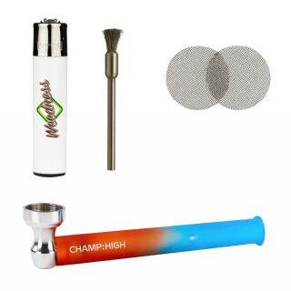 Color Grad Glass Pipe Rubber 4-teiliges Set