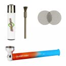 Color Grad Glass Pipe Rubber 4-teiliges Set
