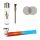 Color Grad Glass Pipe Rubber 4-teiliges Set